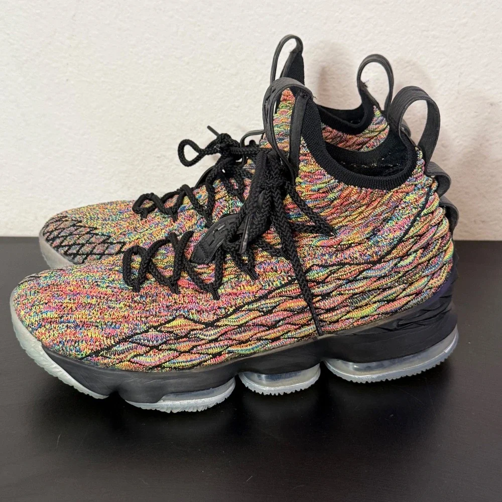 Nike LeBron 15 Four Horsemen Basketball Shoes Knit 897648-901‎ Mens 8.5